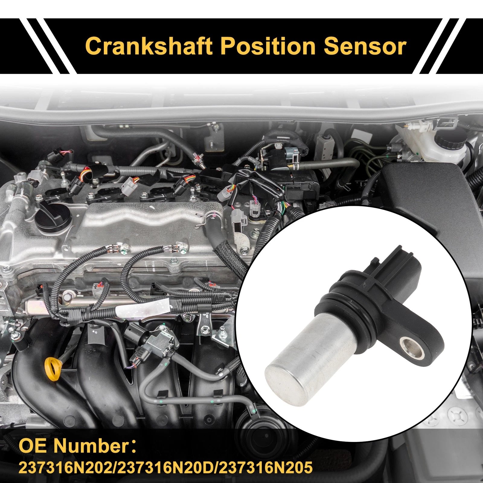 1 Pc Crankshaft Position Sensor No.237316N202 for Nissan X-Trail (2001–2013)