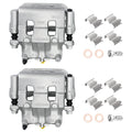 Front Brake Calipers w/ Brackets Pair for Ford Edge (2012–2014) & Mazda CX-9 (2007–2015)