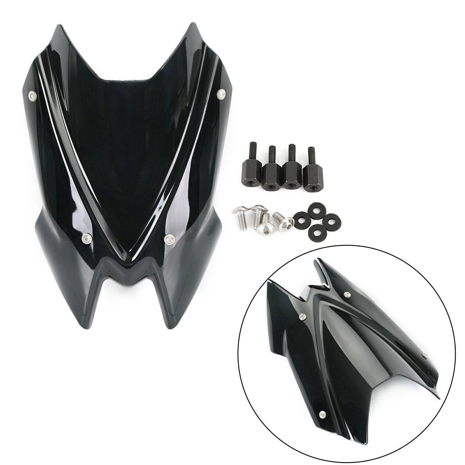 Windshield Protector for Kawasaki Z900 (2020) Black T9
