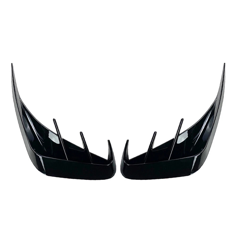 1 Pair Bumper Canards Lip Splitter Fins for BMW 3-Series (2019–2022)