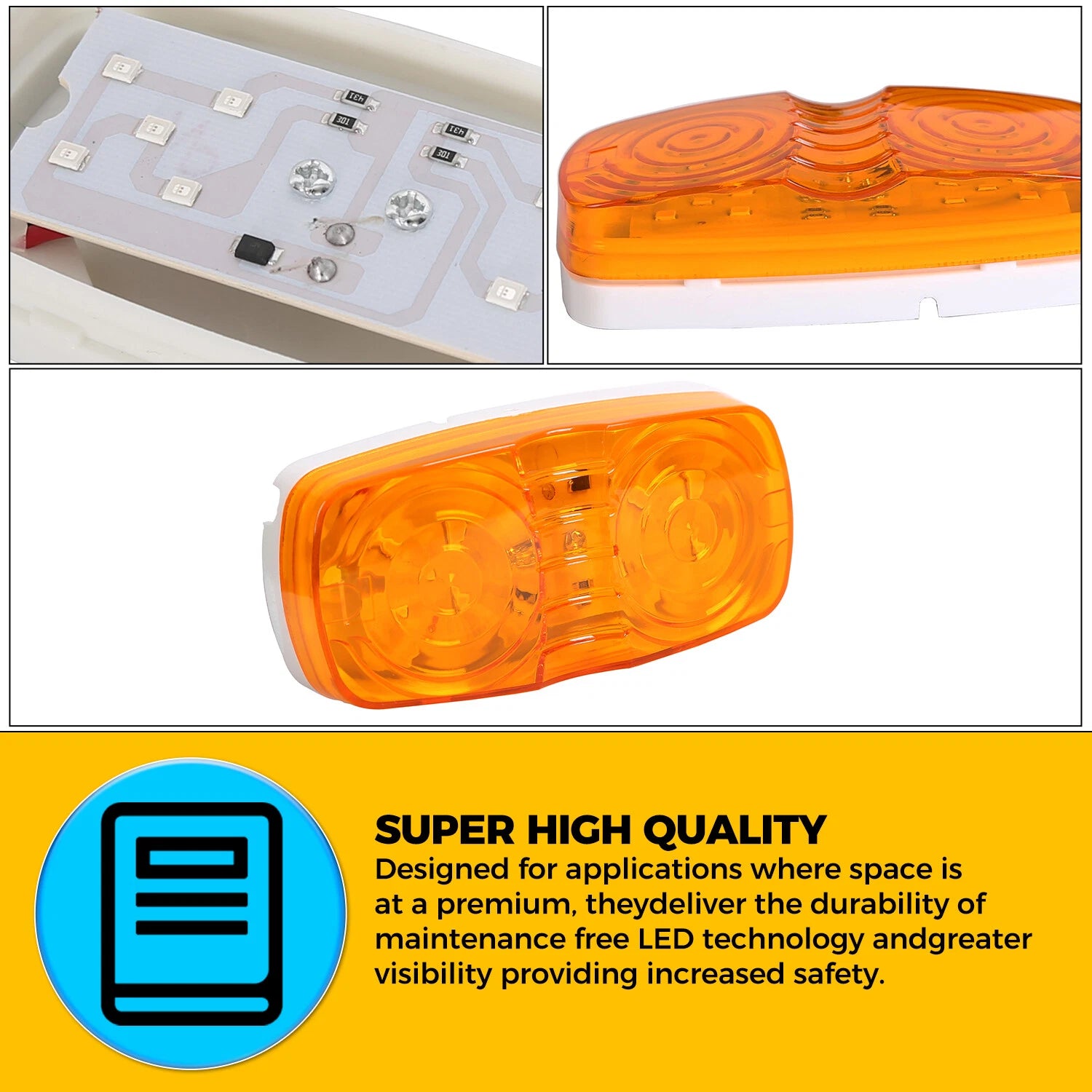 LED Trailer Marker Light for Various Models (Red/Amber)