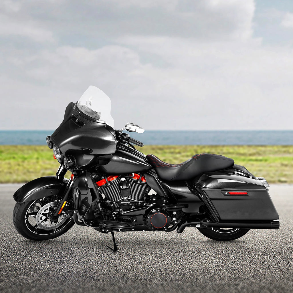 Black Driver & Passenger Seat for Harley Street Road King Glide (2009–2023)