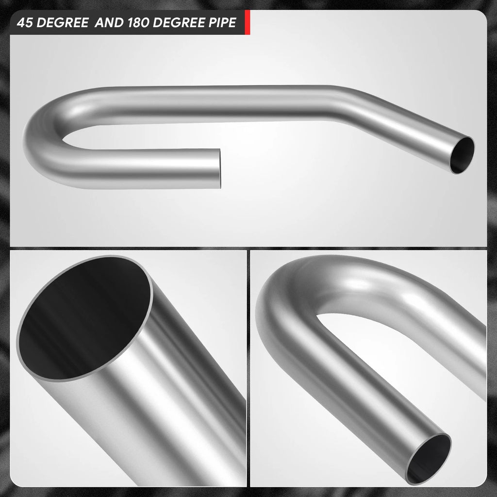 3" OD U-Bend Pipe for Universal Applications (45°/180°)
