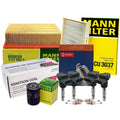 Set of 4 U-Groove Spark Plugs for Audi AMB (Denso, Mann, Hitachi)