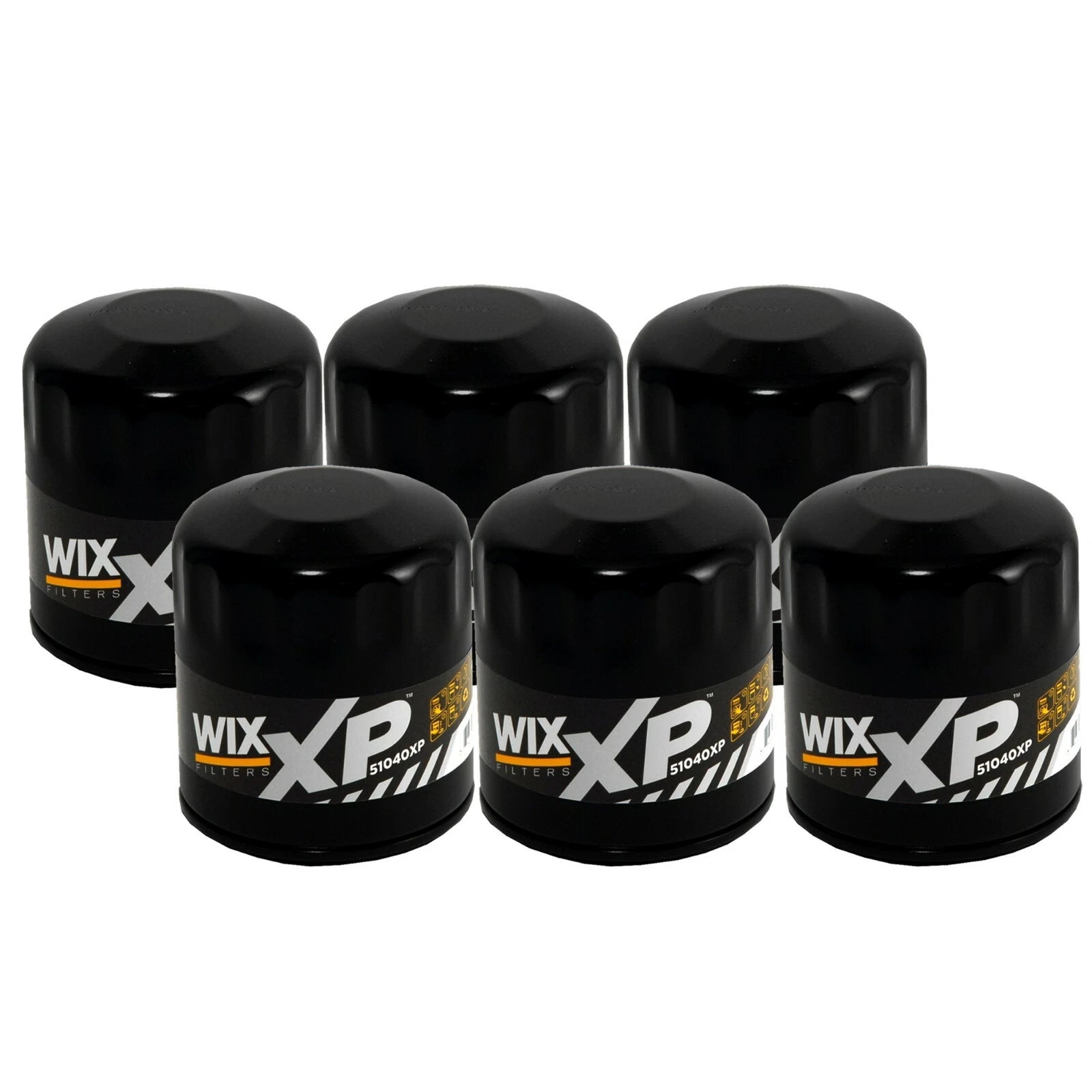 Set of 6 Wix XP Engine Oil Filters for Buick Cadillac Chevy GMC Isuzu Jeep Saab