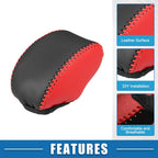 Automatic Gear Shift Knob Cover for Toyota RAV4 (2019–2023) Black Red