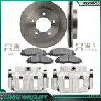 Front Brake Calipers & Rotors with Ceramic Pads for Ford F-150 (1997–2003)