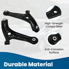 8PC Front Lower Control Arm, Sway Bar Link, Tie Rod Kit for Ford Fiesta (2011–2019)