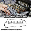 Set of 1 Black Valve Cover Gasket Seal 11121726537 for BMW E36 E38 E39