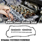 Set of 1 Black Valve Cover Gasket Seal 11121726537 for BMW E36 E38 E39