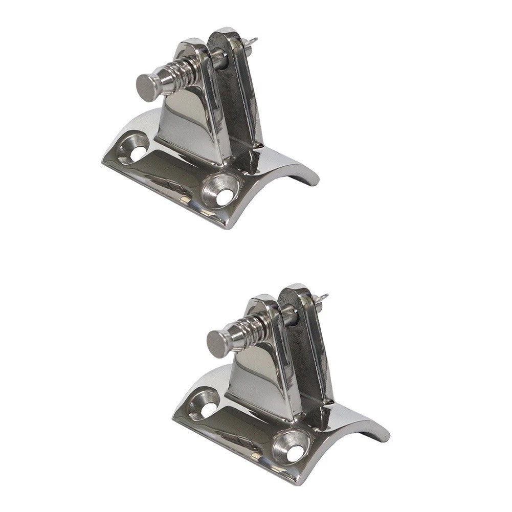Set of 2 Top Deck Hinges 7/8 in 316 SS for Kayak Canoe Boat