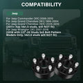 2X 2" Hub Centric Wheel Spacers 5x5 for Jeep Wrangler (2007–2018) 1/2" Studs