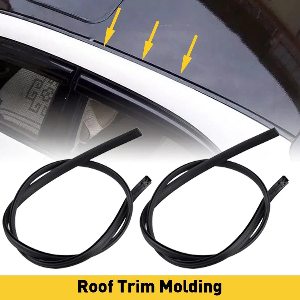 Set of 2 Black Roof Trim Molding Kit for Toyota Corolla (2009–2013)