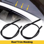 Set of 2 Black Roof Trim Molding Kit for Toyota Corolla (2009–2013)