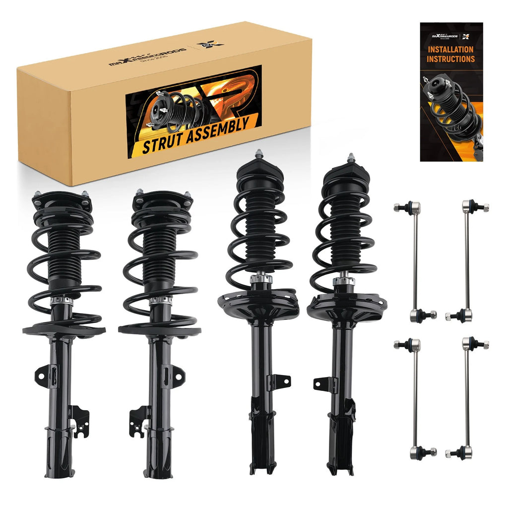 Set of 4 Struts Springs & Sway Bars for Toyota Highlander (2008–2011)