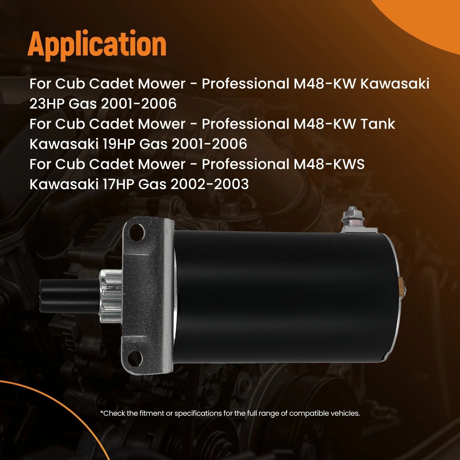 Starter for Toro MZ19H Precision Z3500 Kawasaki 19HP 21HP (2004–2008) 99999-7080