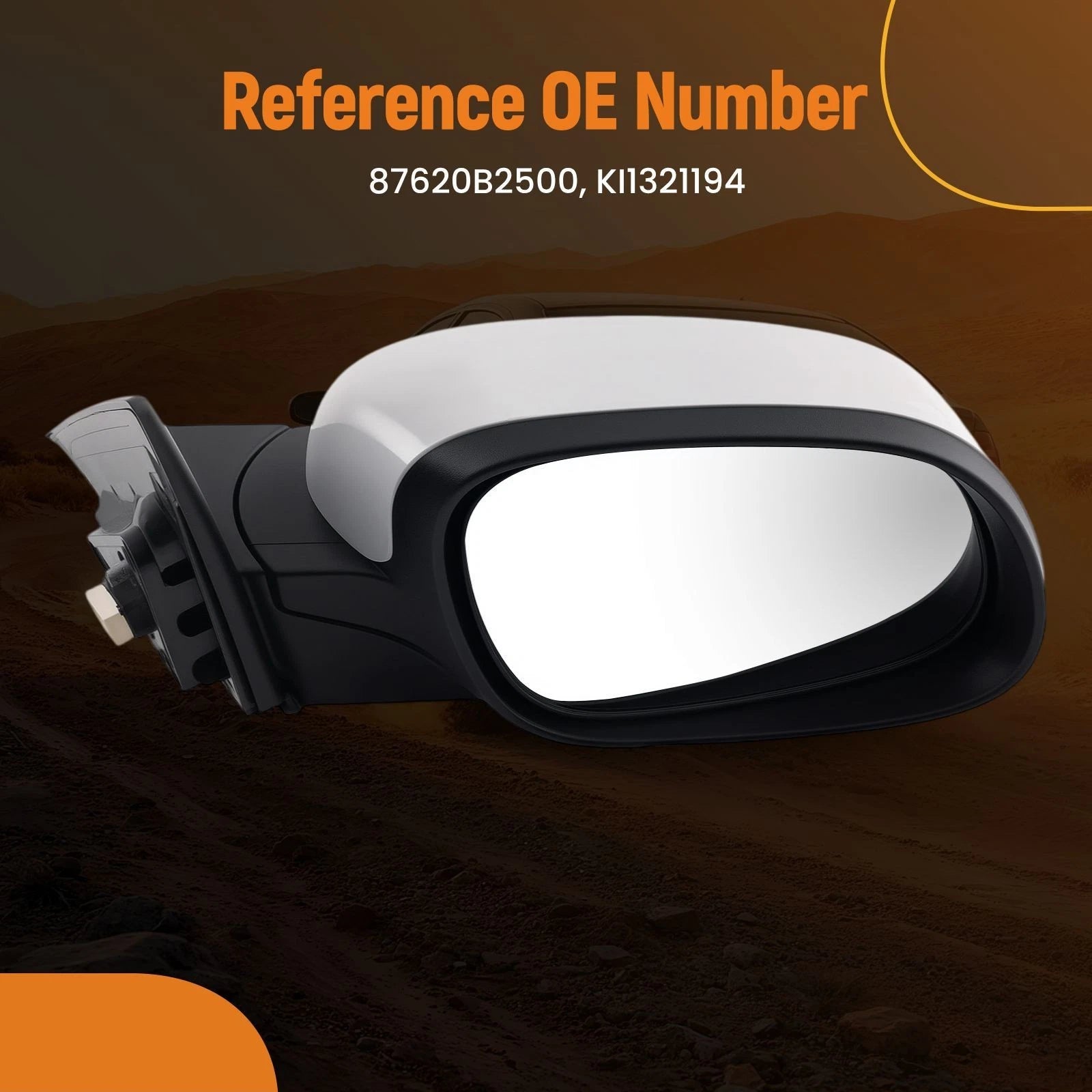 Power Side View Mirror Right for Kia Soul (2014–2019) 87620B2500