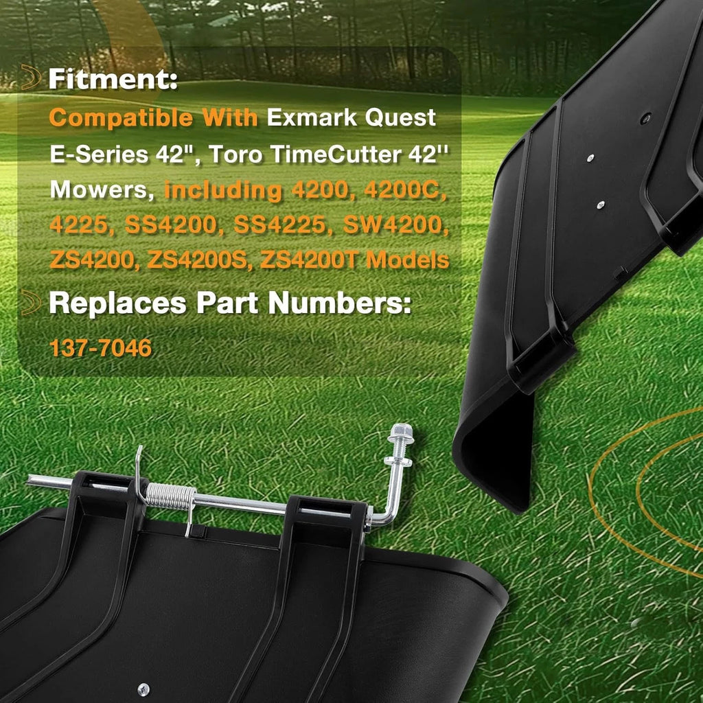 Side Discharge Chute Grass Deflector for Toro TimeCutter & Exmark 42" (137-7046)