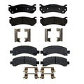 Set of 4 Semi-Metallic Brake Pads for Chevy GMC (7300lb GVW)