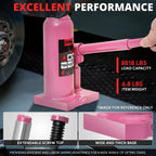 4 Ton Air Hydraulic Bottle Jack for Cars Trucks SUV (7.6"-15")