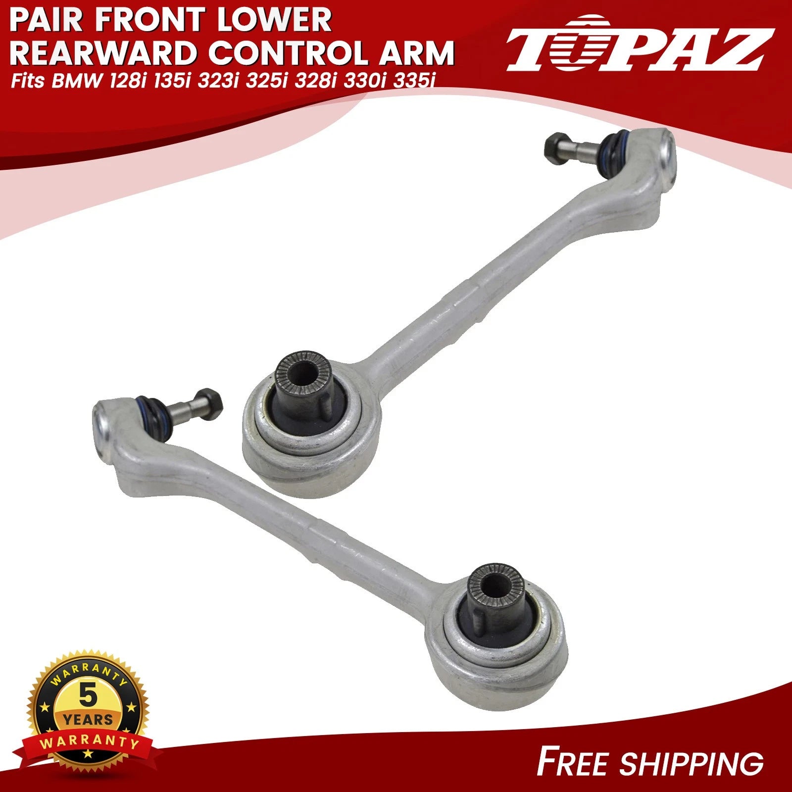 Pair Front Lower Control Arms for BMW 128i 135i 323i 325i 328i 330i 335i (2008–2013)