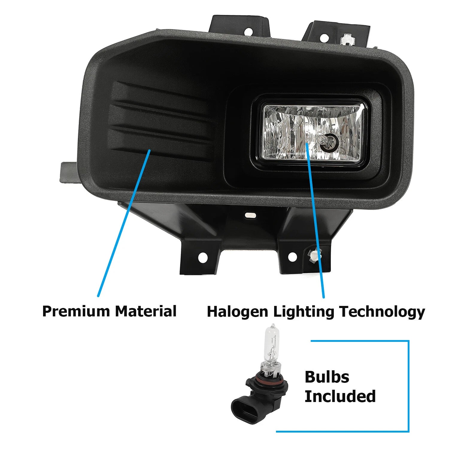 Fog Light Left Driver Side Halogen for Ford F150 (2018–2020)