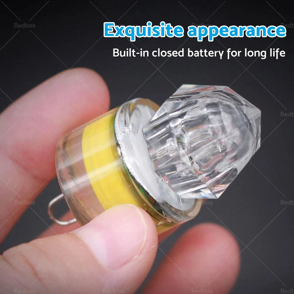 10X LED Fishing Light Deep Drop Underwater Squid Strobe Bait Lure Lamp