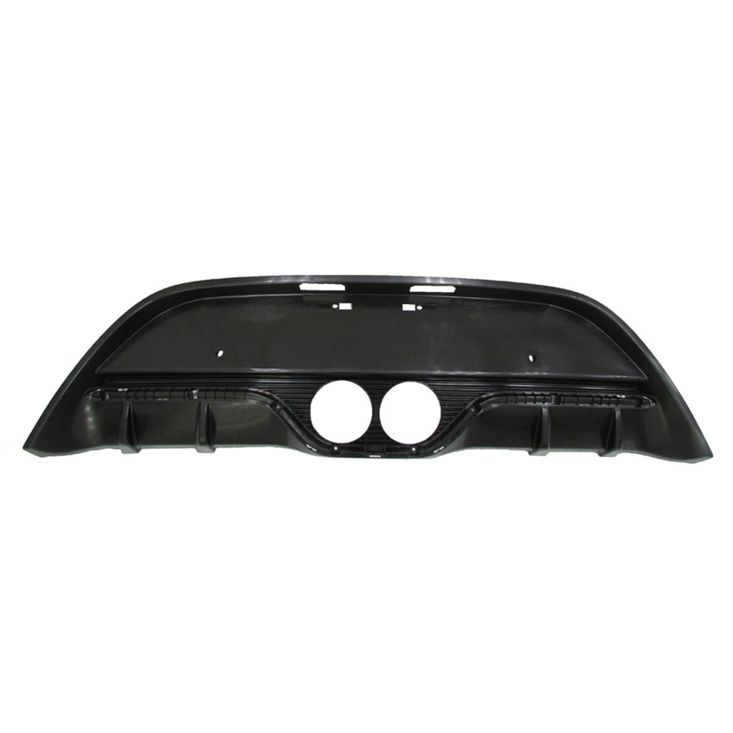Replacement Black Primed Rear Lower Bumper Cover w/Park Assist Sensor Holes