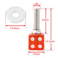 Set of 4 M6 Plastic License Plate Frame Screws Bolts Red for Custom Vehicles