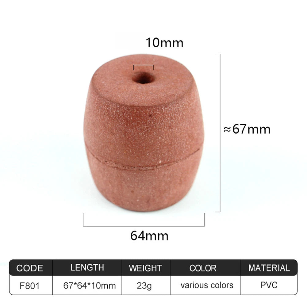 5pcs PVC Foam Perforated Float 67x64mm 10mm Hole for Marine Applications