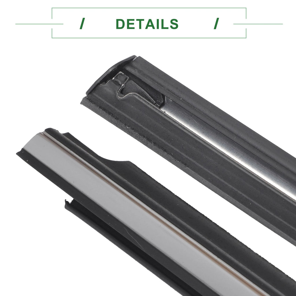2X Front Left & Right Weatherstrip Window Seal for Toyota Camry (1997–2001)