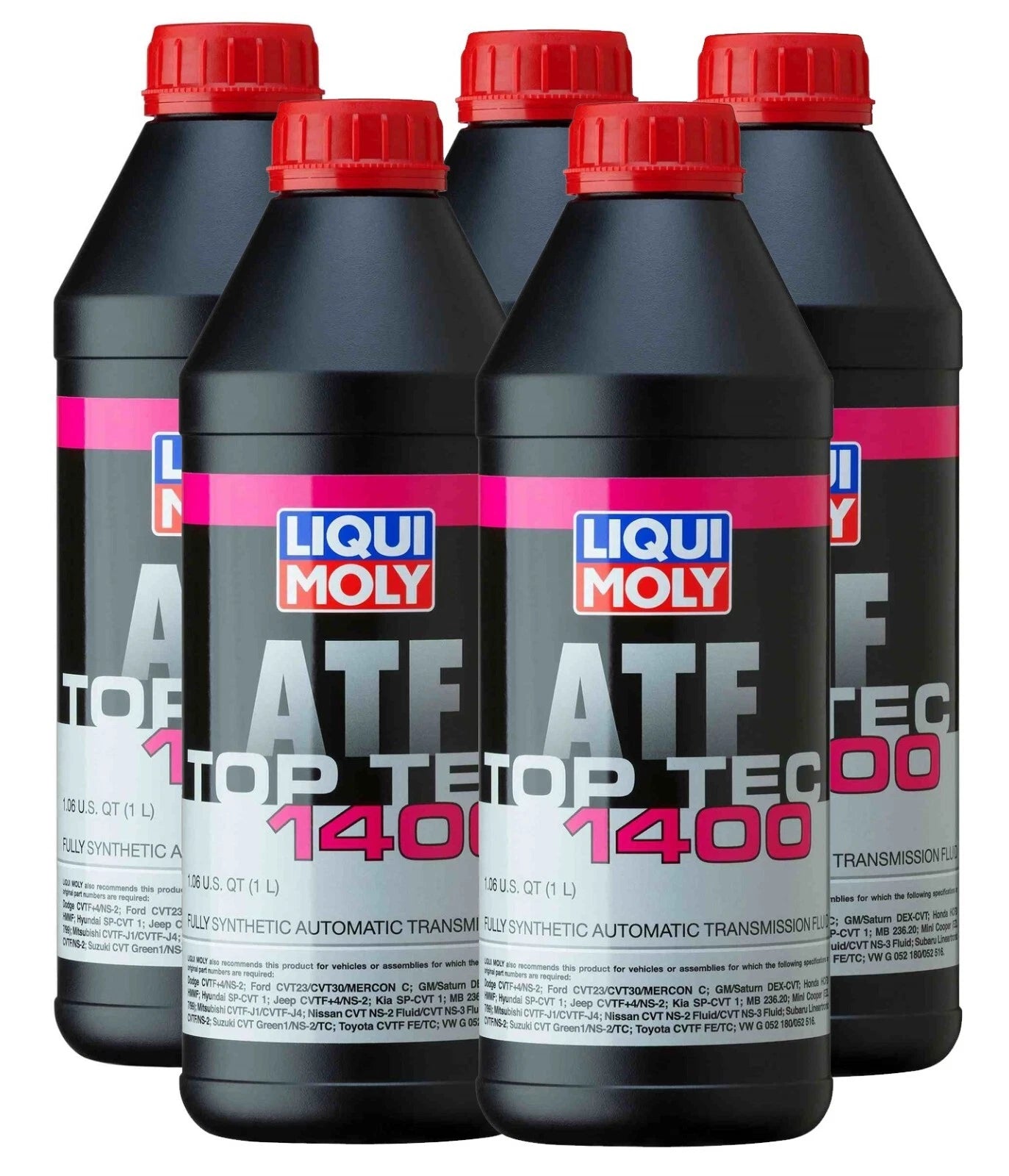 Set of 5 LIQUI MOLY Automatic Transmission Fluid for CVT Type