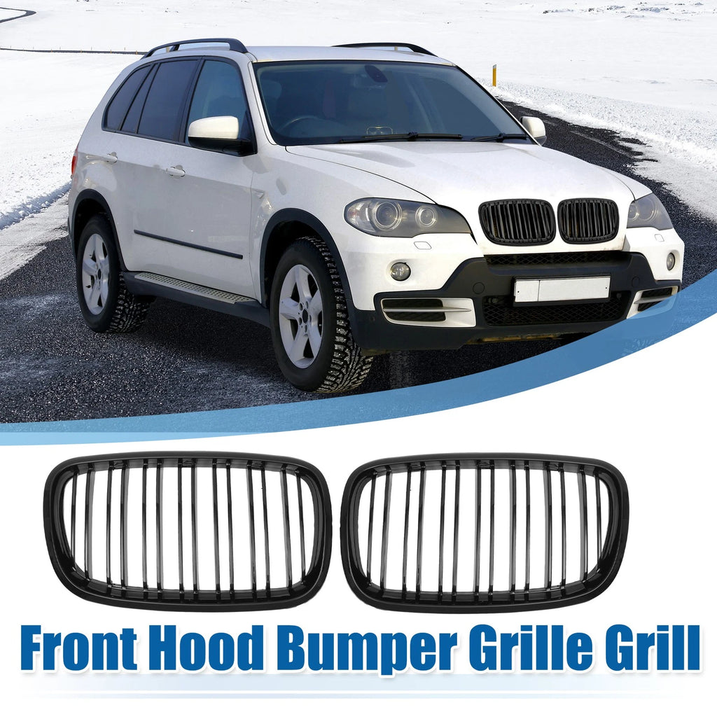 Set of 2 Front Hood Bumper Grille for BMW X5 X6 E70 (2007–2013)