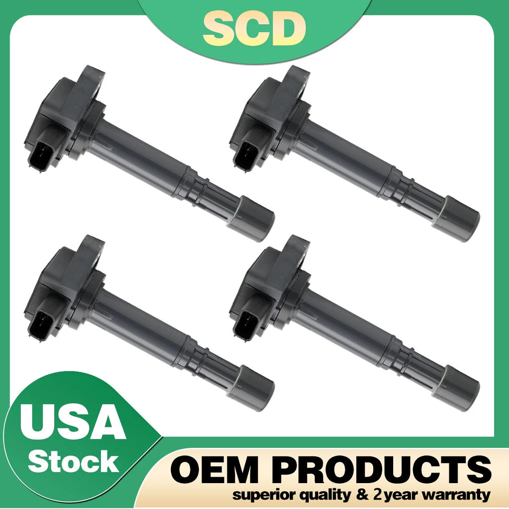 Set of 4 Ignition Coils for Honda Civic Acura MDX (1996–2006) UF400 30520PDKA01