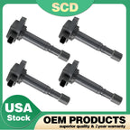 Set of 4 Ignition Coils for Honda Civic Acura MDX (1996–2006) UF400 30520PDKA01