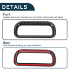 Warning Lamp Button Cover for Honda Vezel RV3/RV4/RV5/RV6 (1Pc, Carbon Fiber Black)