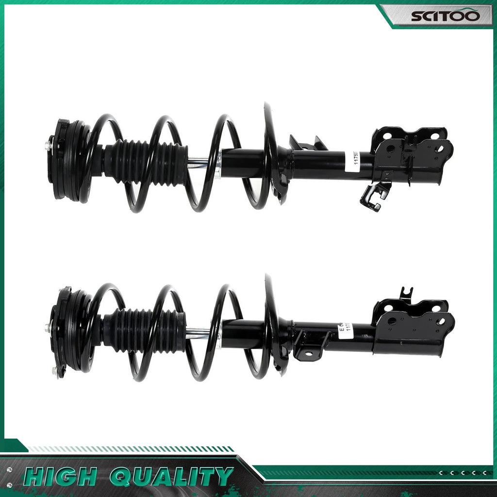 Front Pair Shocks Struts & Coil Spring Assembly for Nissan Rogue (2008–2012)