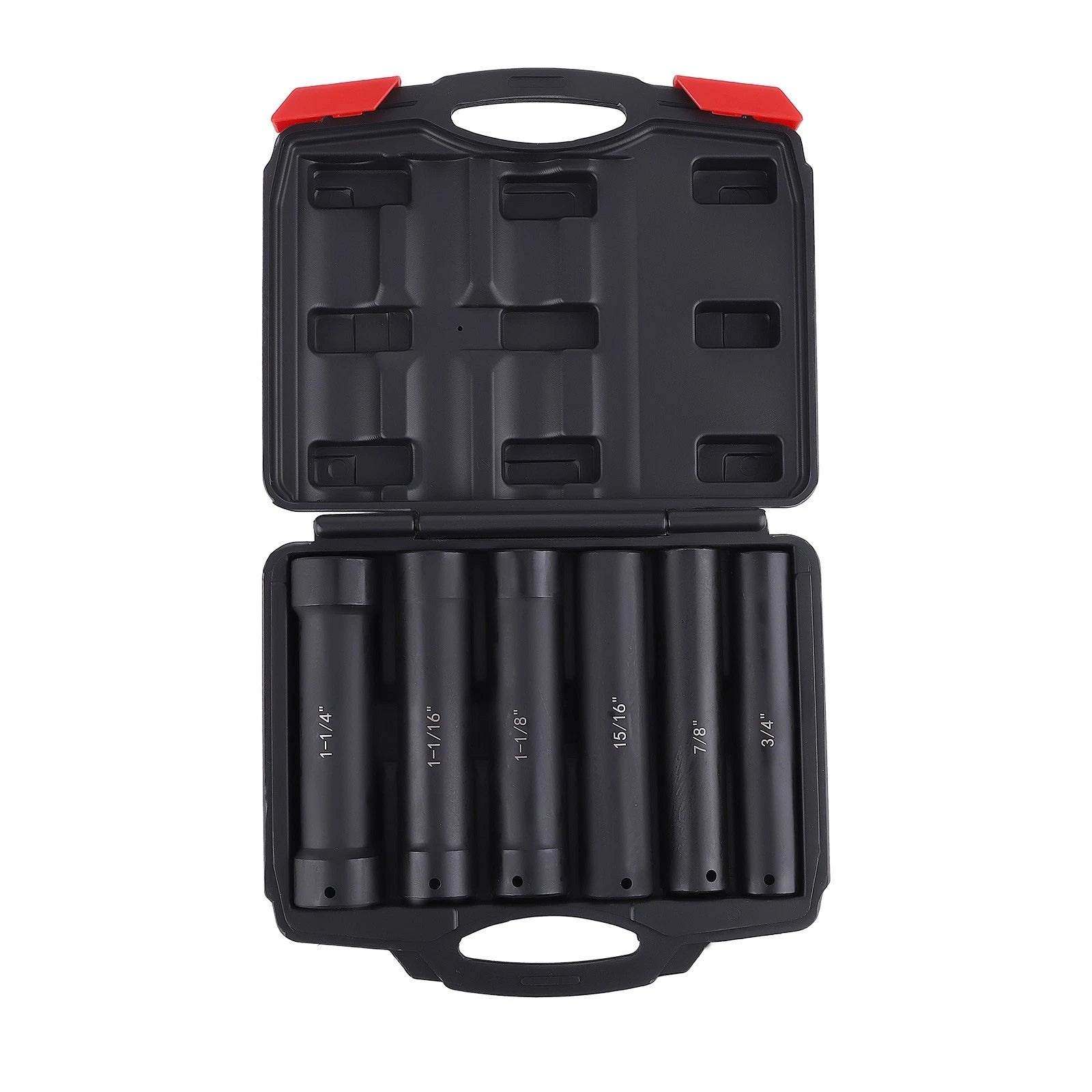 Set of 4 Heavy Duty 1/2 Inch Drive Extra-Deep Impact Sockets