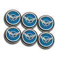 Chrome Cap Covers w/Blue Carbon Fiber Inlay for 1997-2004 Chevy Corvette Manual