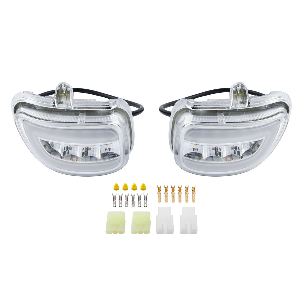 Front LED Turn Signals Clear Lens for Honda Goldwing GL1800 (2001–2017)