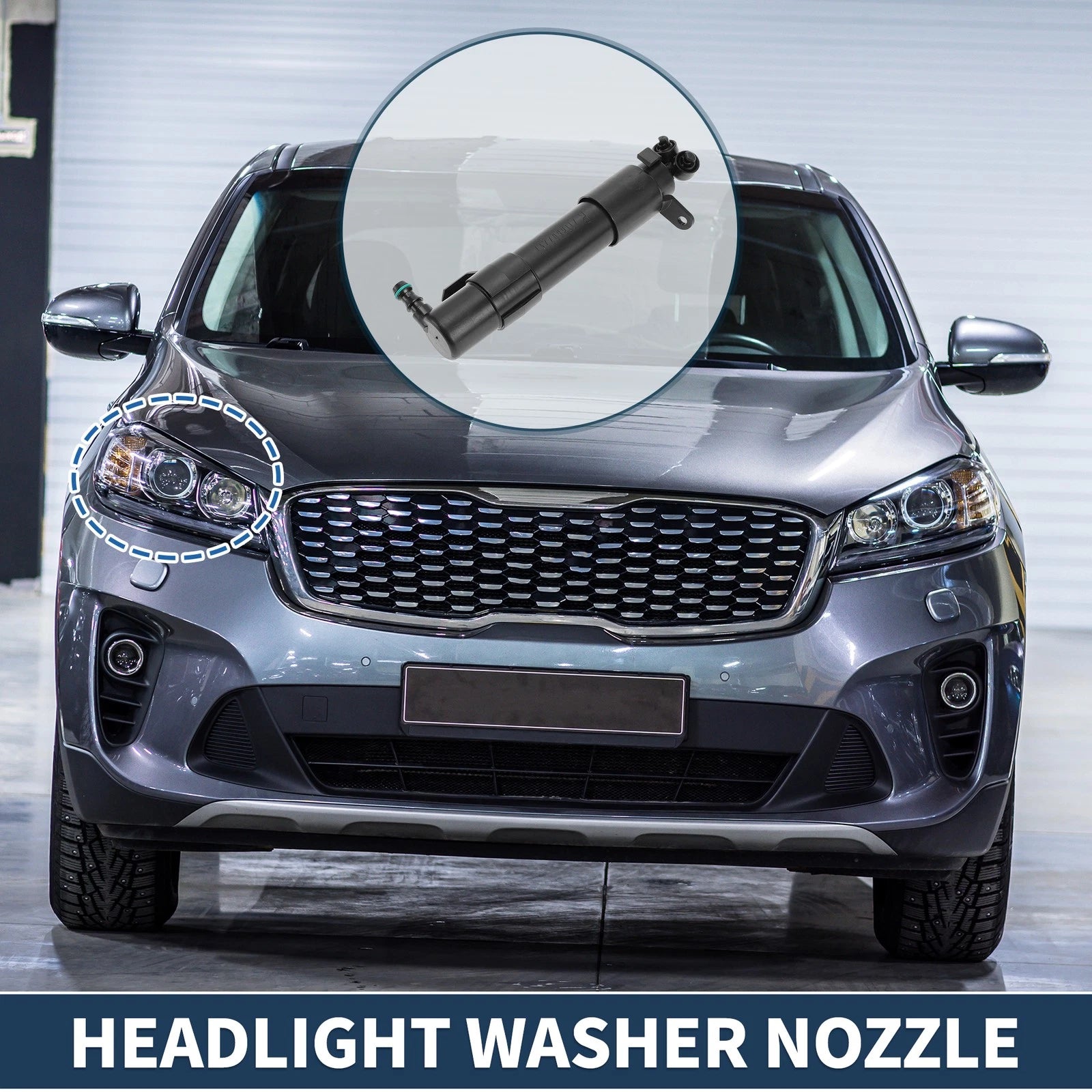 Front Passenger Headlight Washer Nozzle for Mercedes-Benz E550 (2007–2009) No. 2118602247