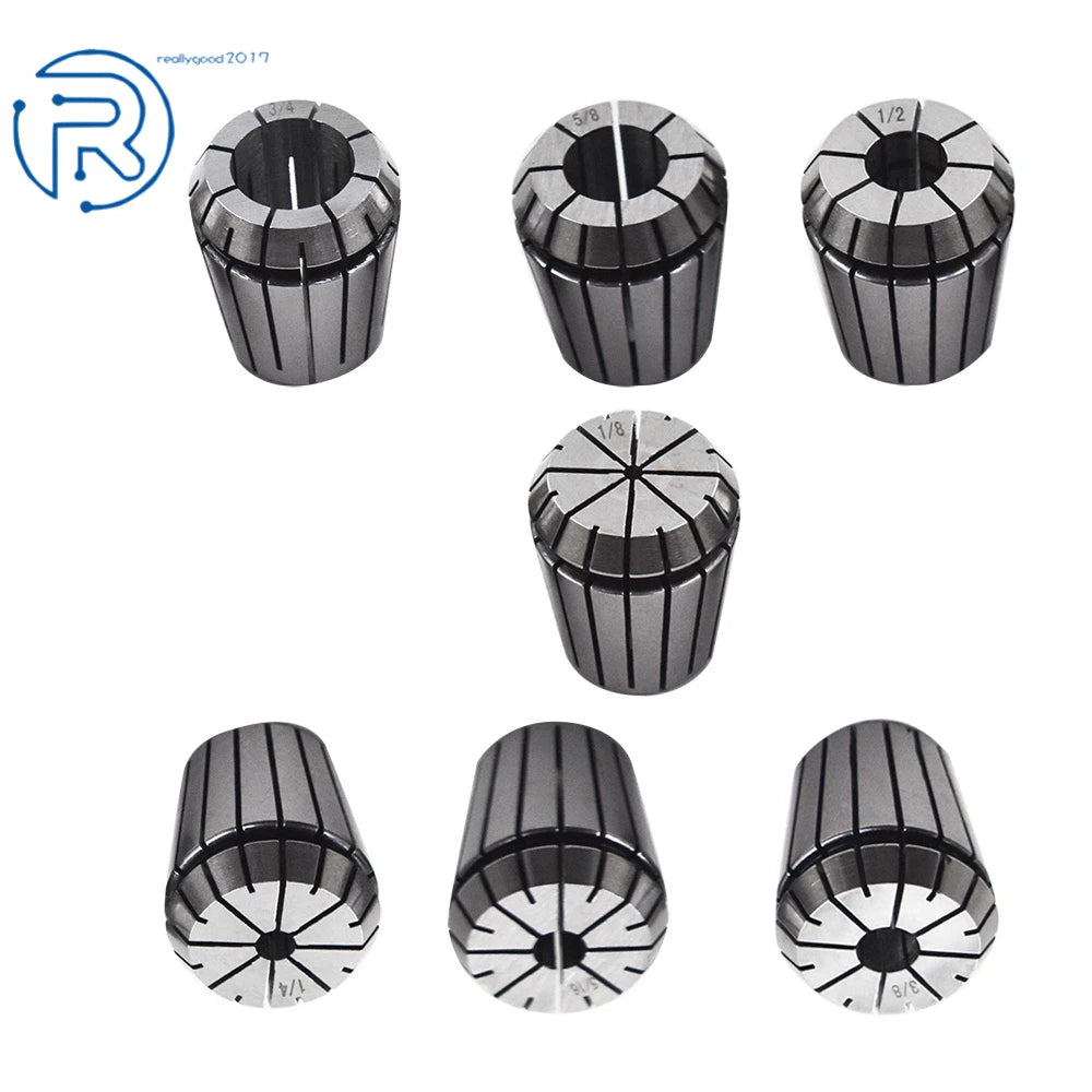 7-Pack ER32 Spring Collets for CNC Lathe Engraving Machine