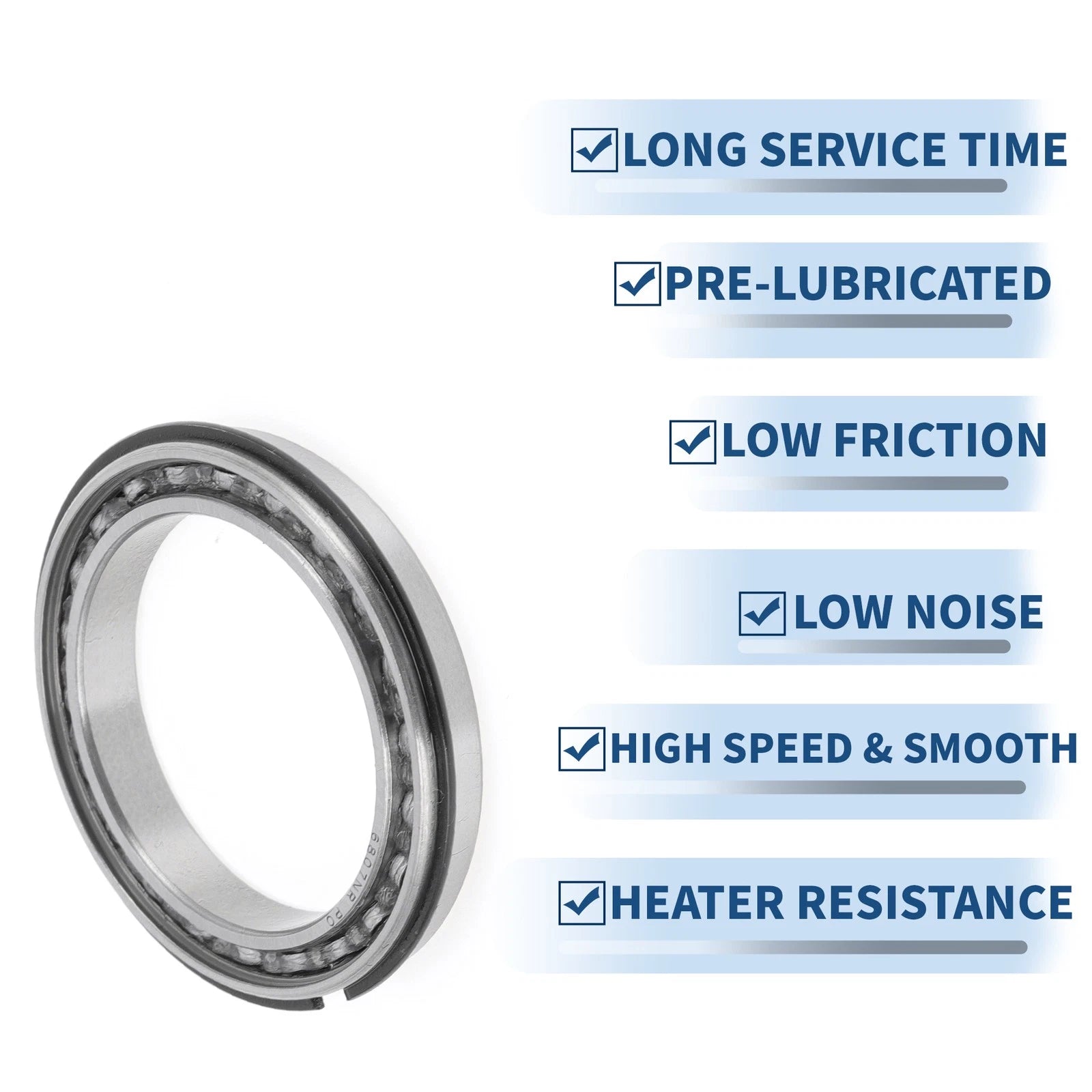 Deep Groove Ball Bearing 6807NR for Scooter Skateboard (P0 35x47x7mm)