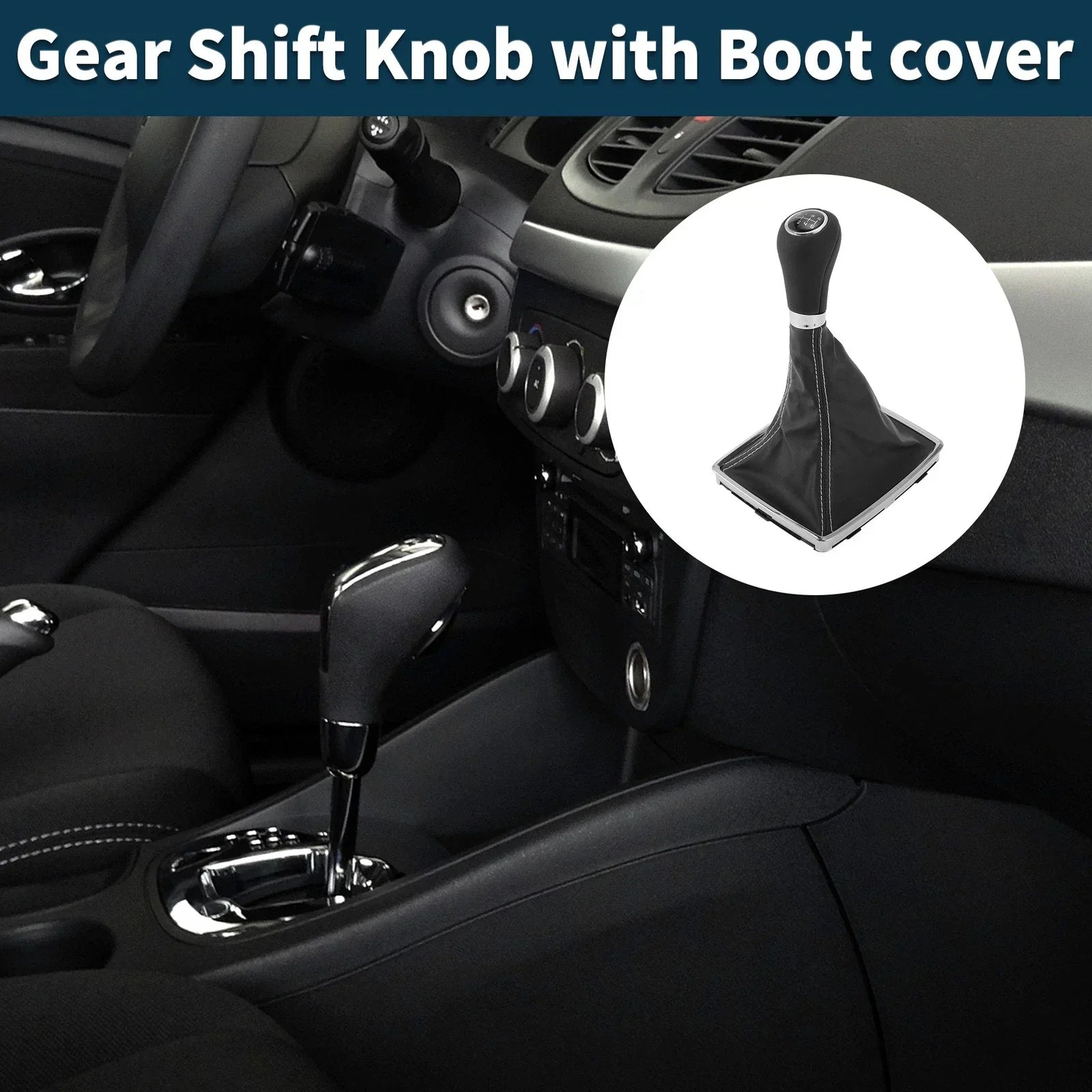 6 Speed Manual Gear Shift Knob & Cover for Mercedes-Benz C-Class (2001-2007)