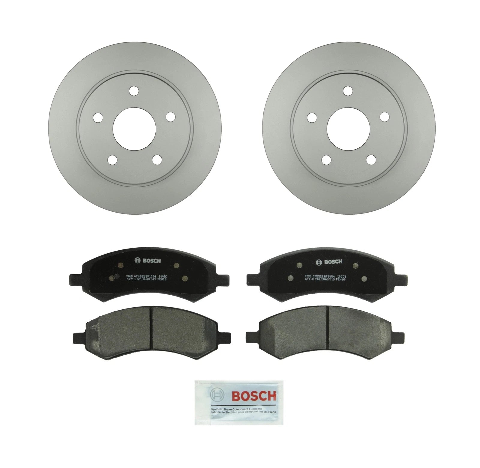 Front Brake Kit Vented 335mm Disc Rotors & Semi-Met Pads for Dodge Ram