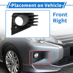 Front Right Fog Light Grill No.MI1039128 for Mitsubishi Mirage (2021–2024)