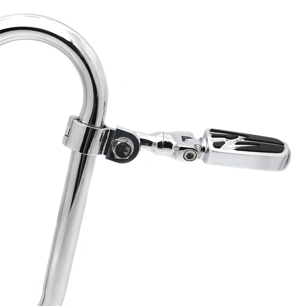 Chrome Flash 3" FootPeg for Yamaha XV250, Harley Dyna Touring