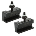Set of 2 Quick Change Turning Facing Tool Post Holder for CNC Lathe
