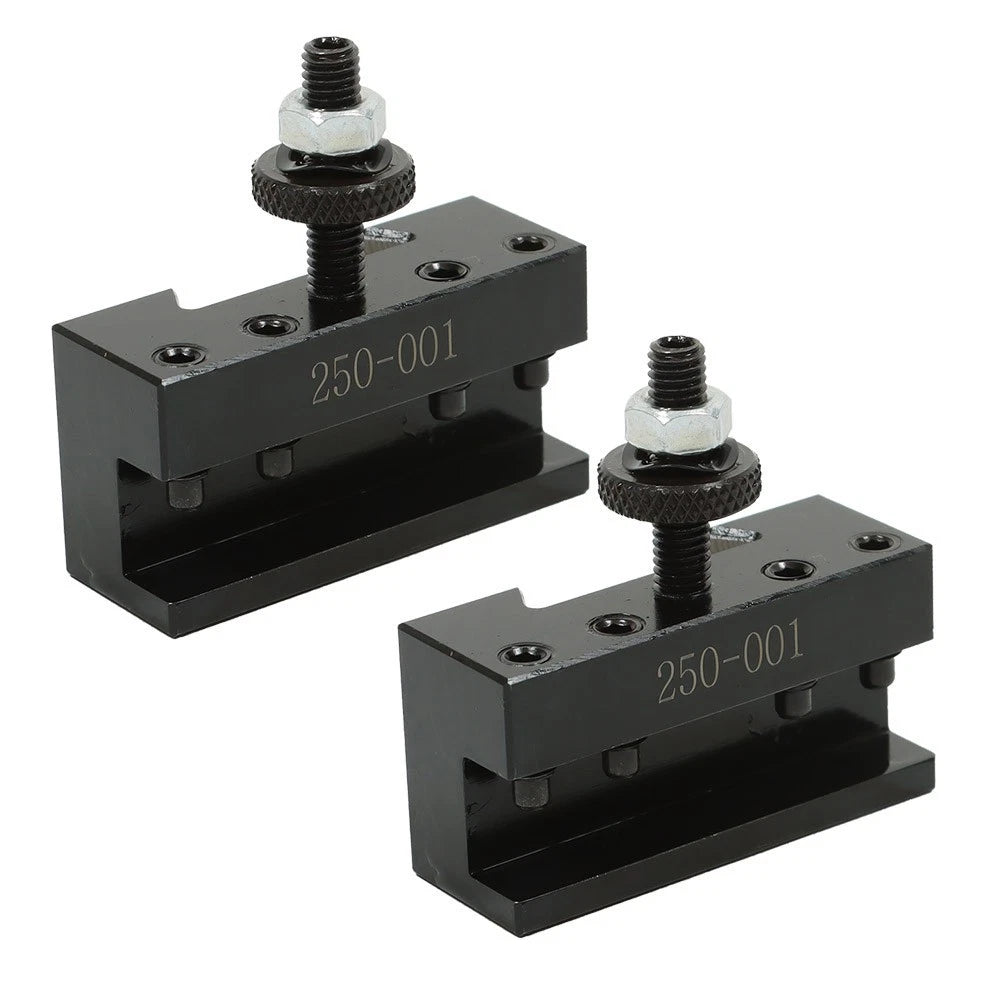 Set of 2 Quick Change Turning Facing Tool Post Holder for CNC Lathe