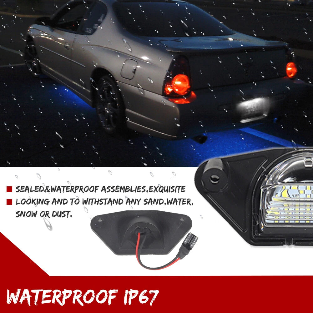 2X SMD LED License Plate Light for Pontiac Aztek (2001–2005)